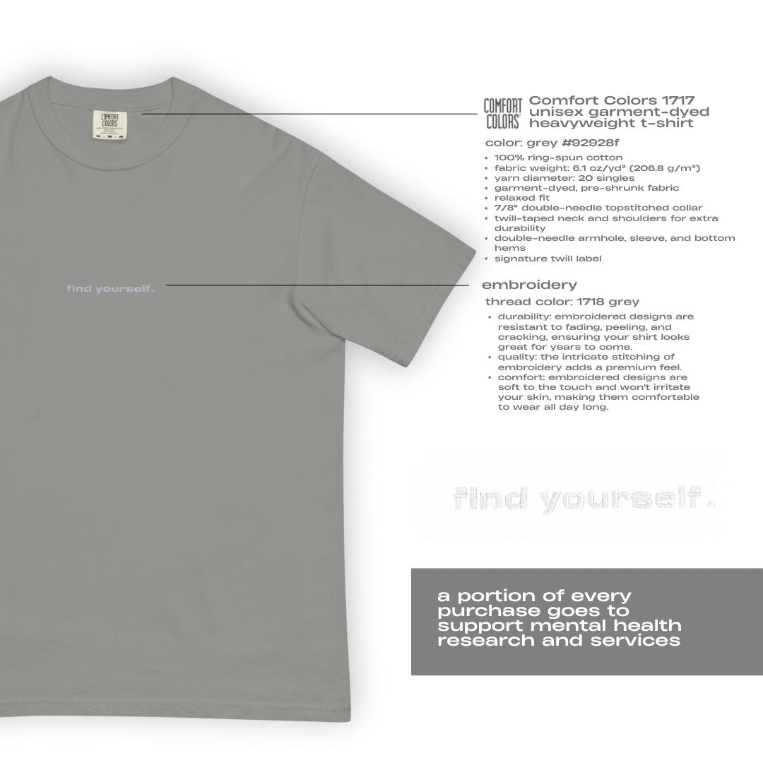 find yourself. t-shirt (gray)