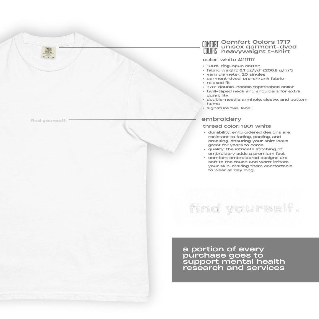 find yourself. t-shirt (white)