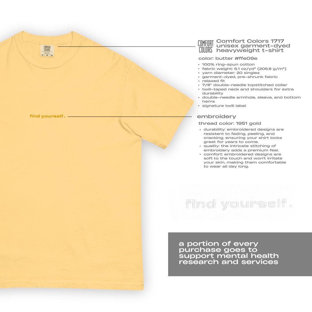 find yourself. t-shirt (sunrise)